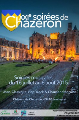 affiche soirées de chazeron