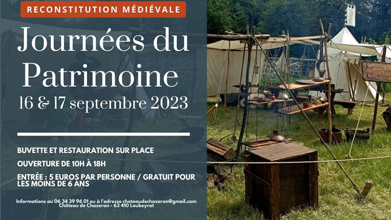 Journées du patrimoine 2023 - reconstitution médiévale 